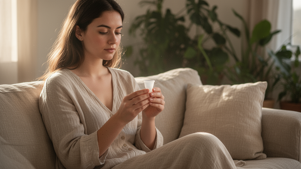 A calm morning routine with sustainable period care